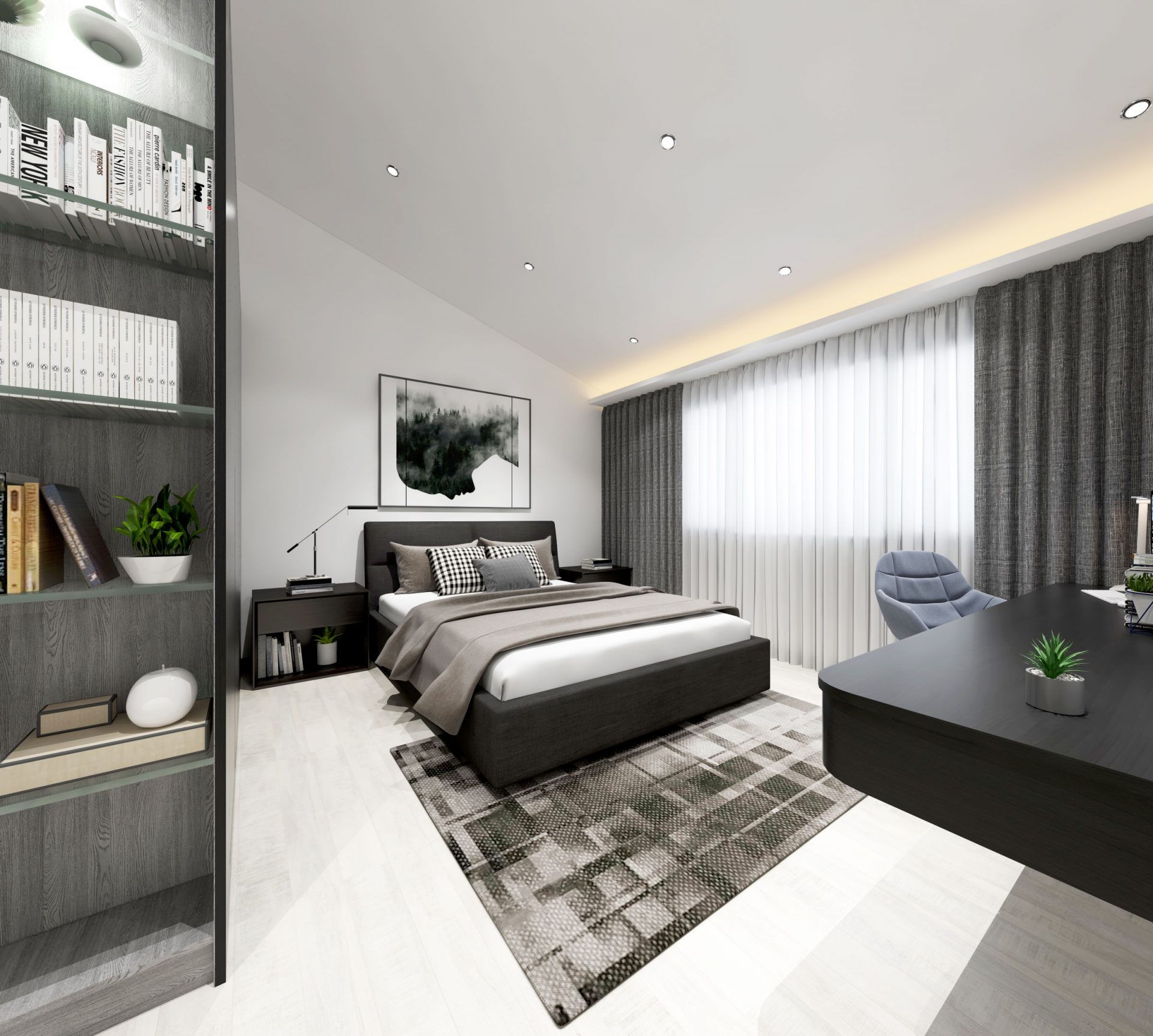 Master bedroom wardrobe and storage