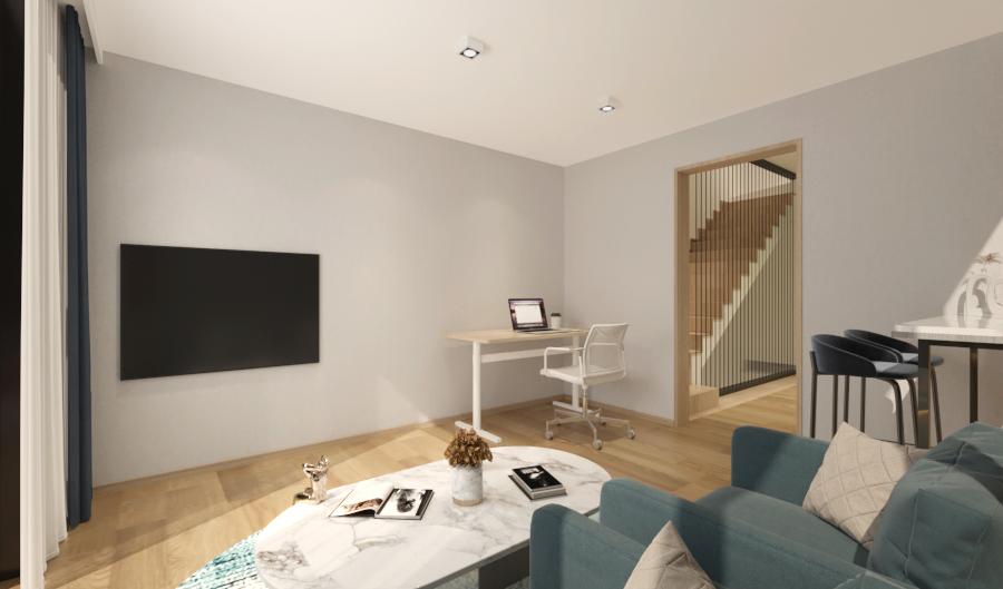 Living room ceiling and lighting