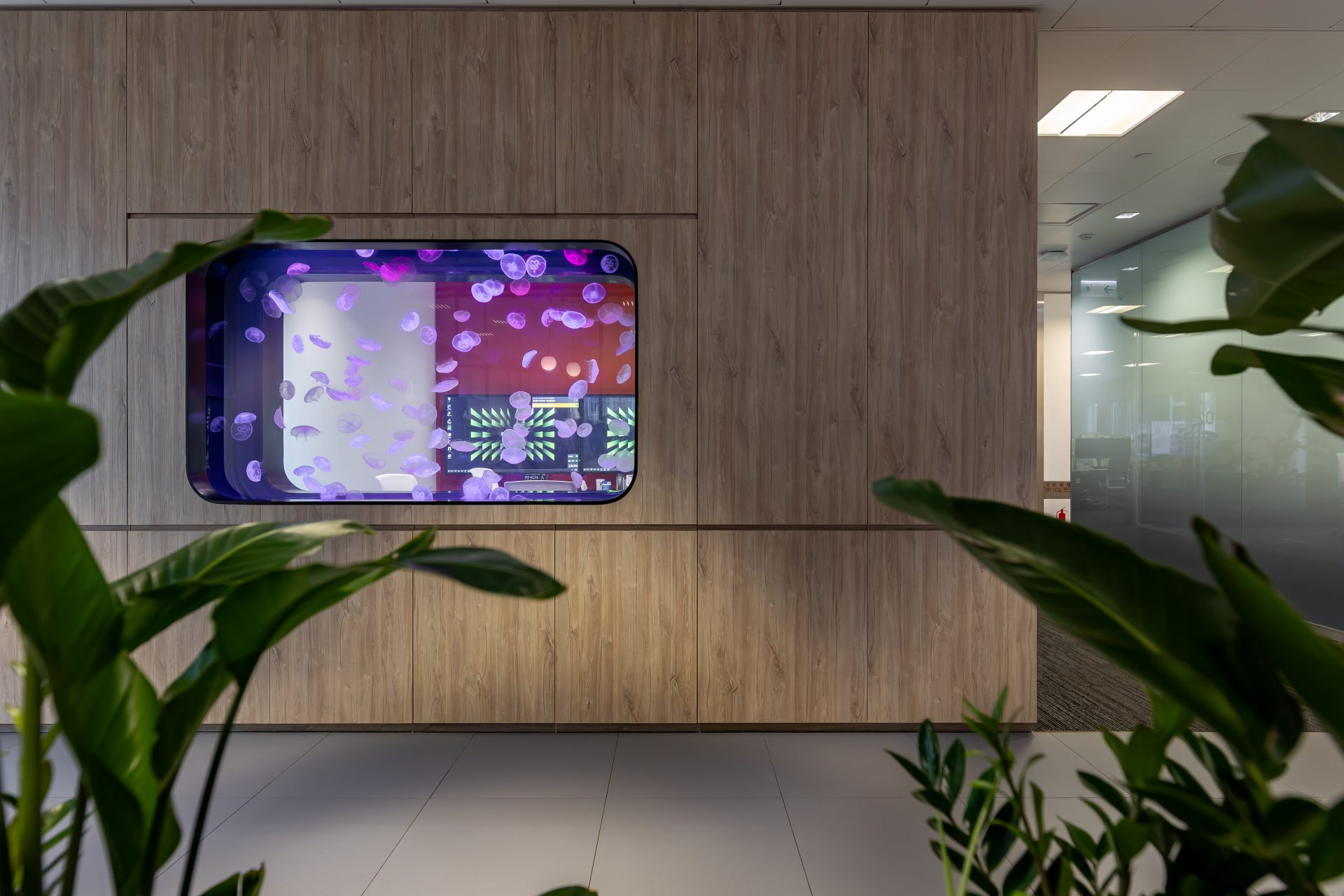 Bloomberg pantry and meeting-room feature wall | Official completion photographs