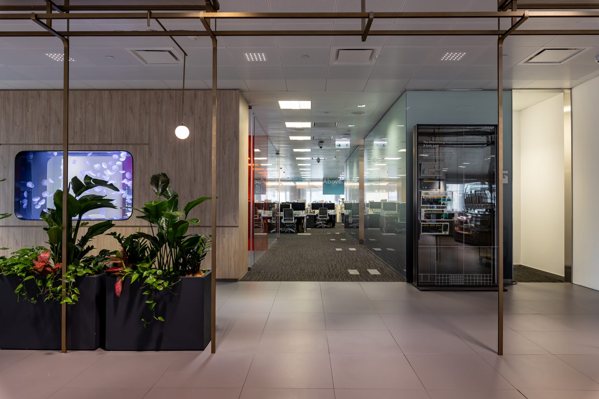 Bloomberg pantry and meeting-room feature wall | Official completion photographs
