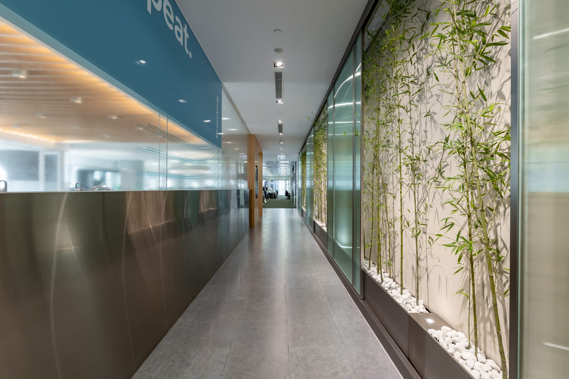 Bloomberg office feature wall | Official completion photographs