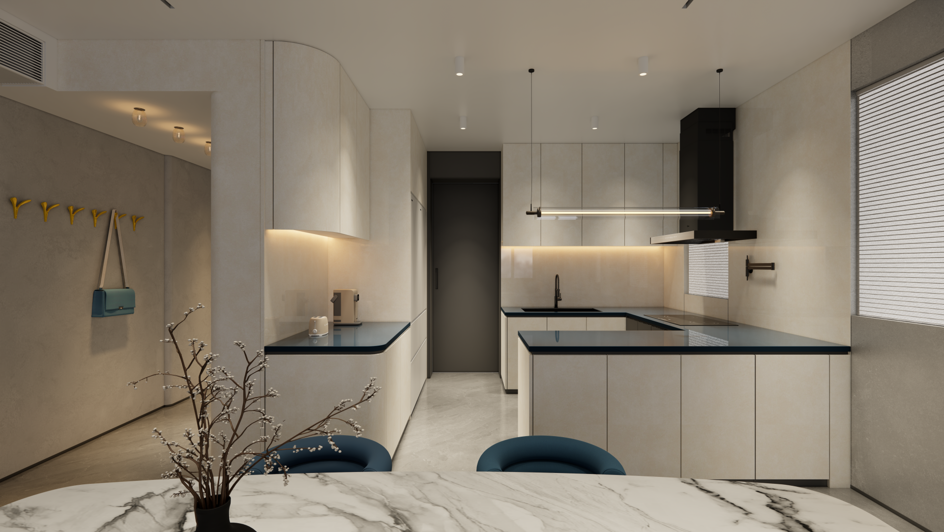 Lok Gu Garden | Entrance foyer — shoe cabinet view